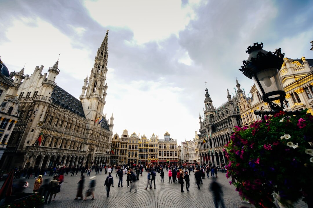 Professionals networking at a business event in Brussels